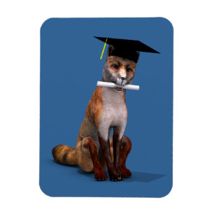 Smartest Fox Of Campus Magnet