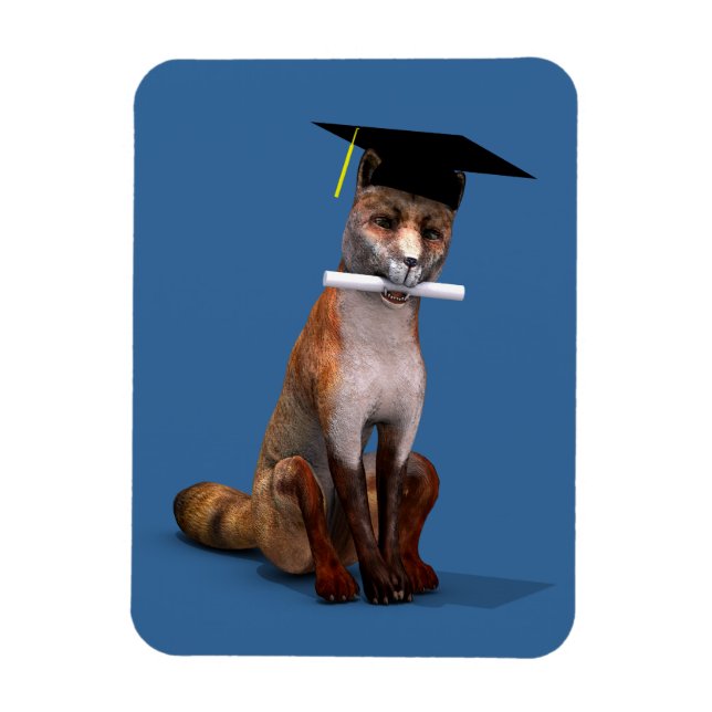 Smartest Fox Of Campus Magnet (Vertical)