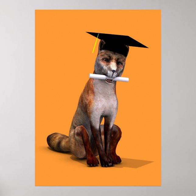 Smartest Fox Of Campus Poster (Front)