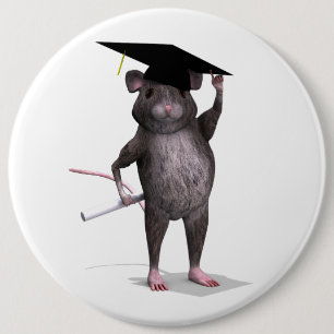Smartest Rat In Town 6 Inch Round Button