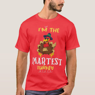 Smartest Turkey Pilgrim Matching Family Group Than T-Shirt