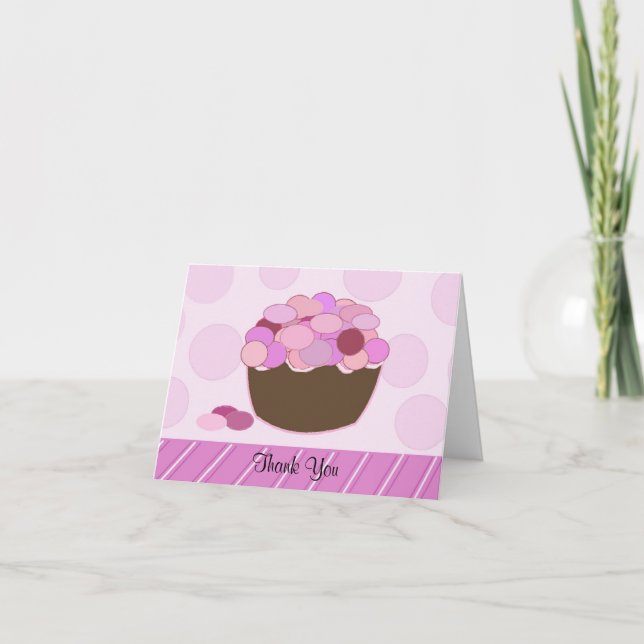 Smartie Cupcake Thank You (Front)