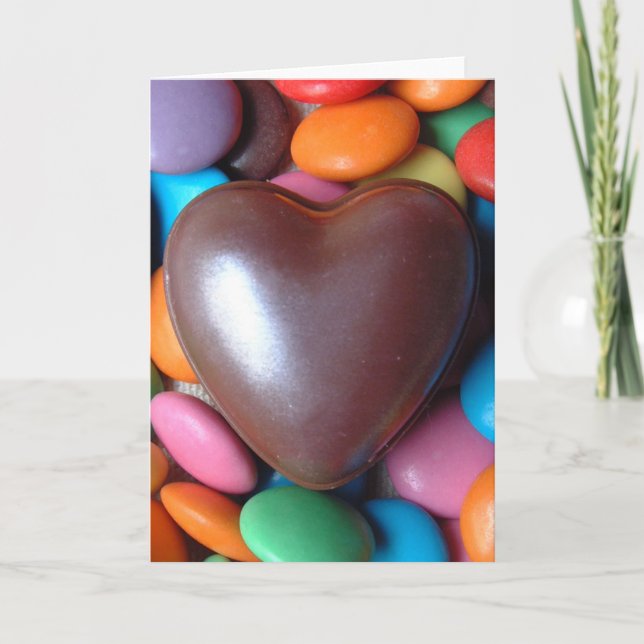 Smartie heart holiday card (Front)