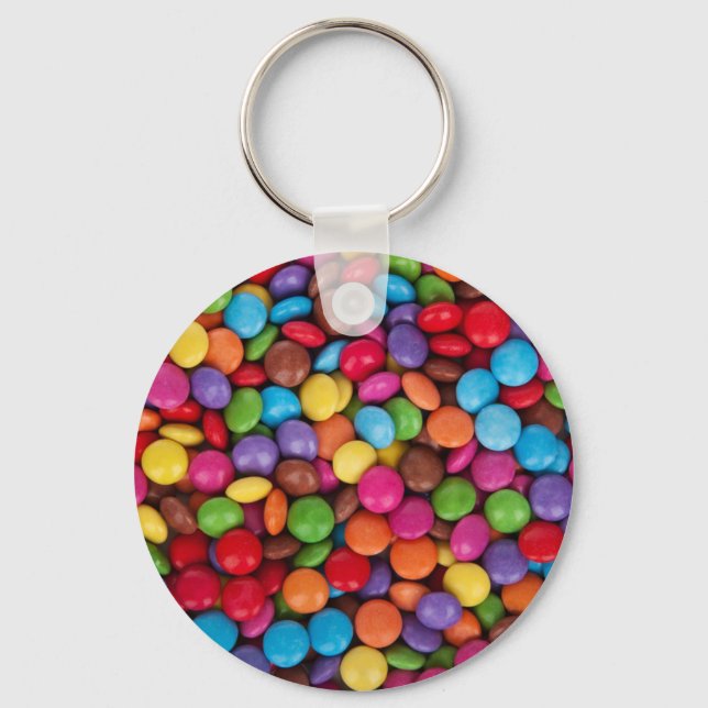 Smarties Multicoloured Sweets Keychain (Front)