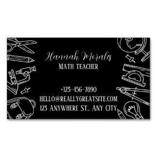 SmartMath Tutoring Services Magnetic Business Card