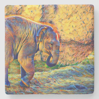 smartmix animal- elephant baby stone coaster