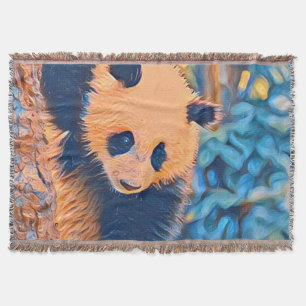 smartmix animal- panda throw blanket