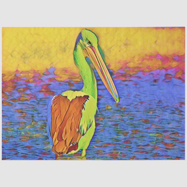 smartmix animal- pelican tissue paper (Front)