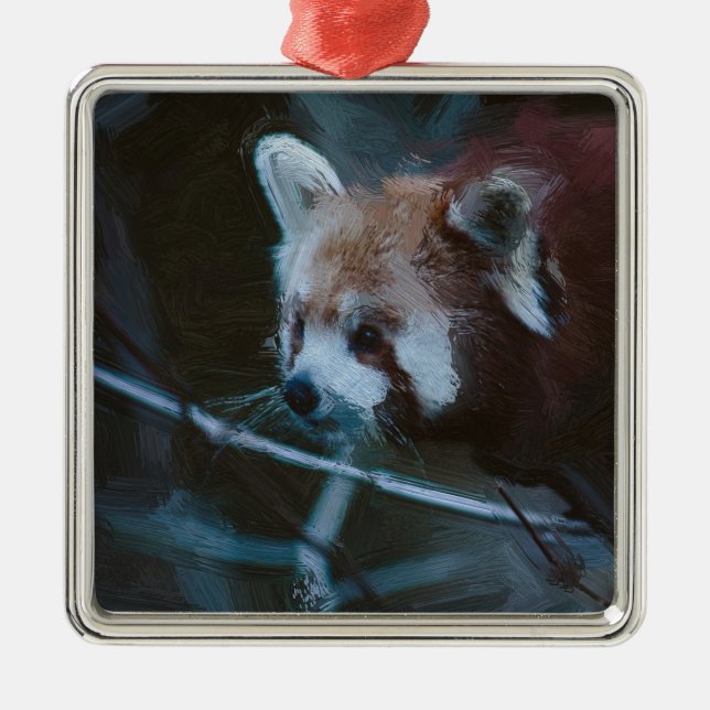 SmartMix Red Panda 1220 Metal Ornament (Front)