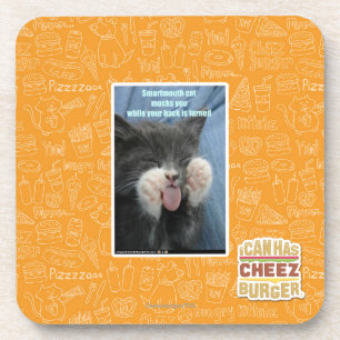 Smartmouth cat coaster