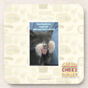 Smartmouth cat coaster