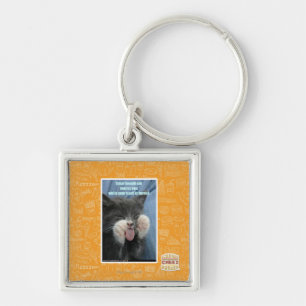 Smartmouth cat keychain
