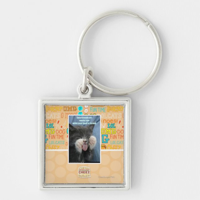 Smartmouth cat keychain (Front)