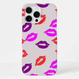 Smartphone case with a kiss pattern