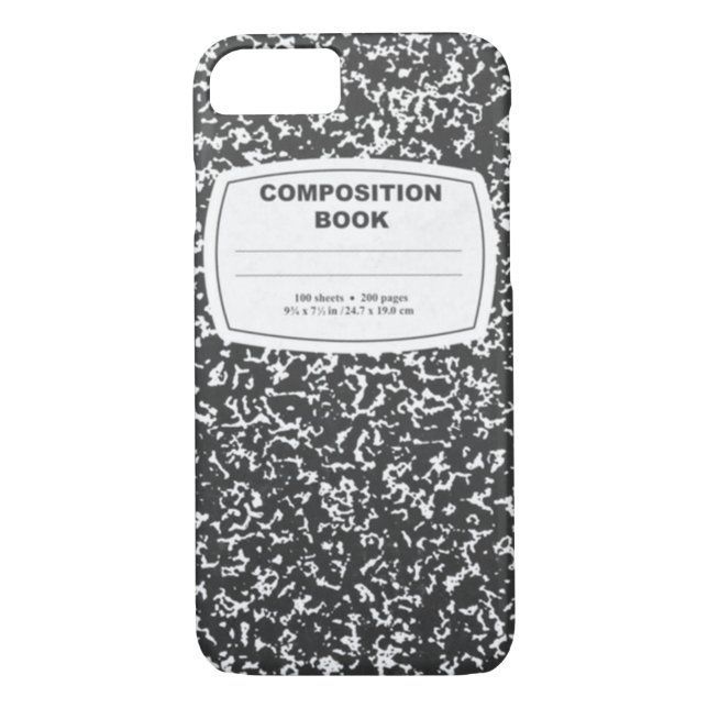Smartphone Composition Notebook Case Best Seller (Back)