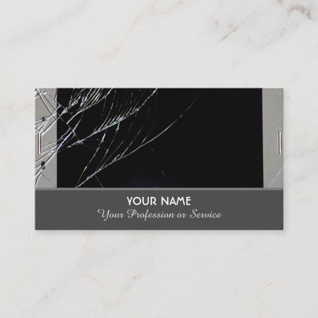 Smartphone repair specialist services business card (Front)