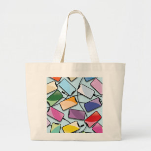 Smartphones with a notch large tote bag