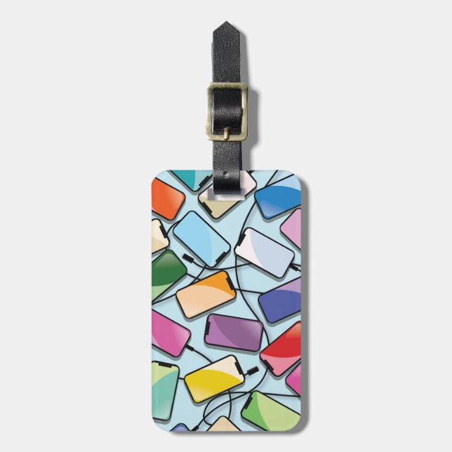 Smartphones with a notch luggage tag (Front Vertical)