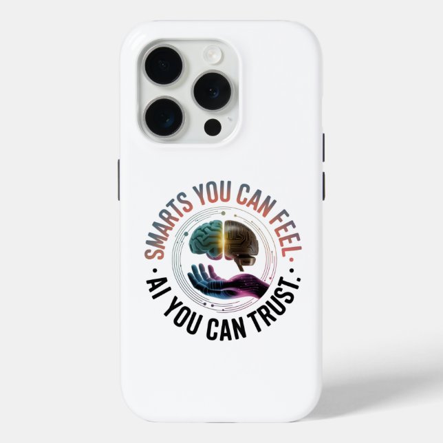 Smarts You Can Feel – AI Brain Futuristic Design Case-Mate iPhone Case (Back)