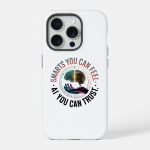 Smarts You Can Feel – AI Brain Futuristic Design iPhone 15 Pro Case