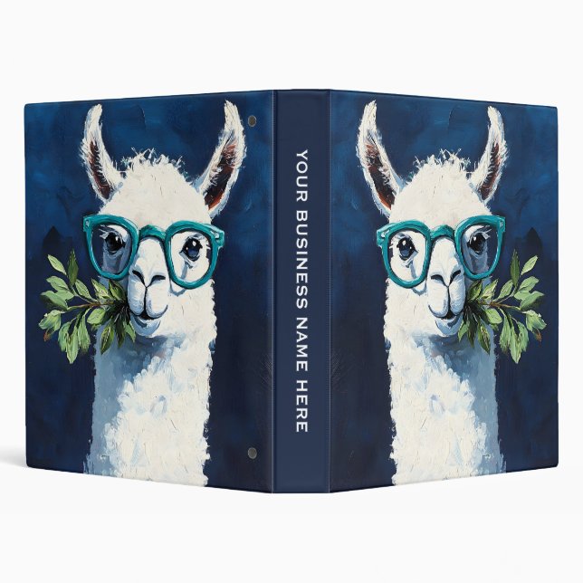 Smarty Llama Chic Binder (Background)