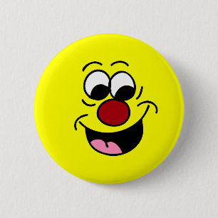 Smarty Pants Face Grumpey 2 Inch Round Button