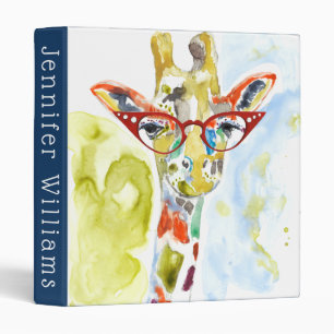 Smarty-Pants Giraffe Binder