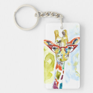 Smarty-Pants Giraffe Keychain