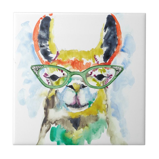 Smarty-Pants Llama Tile (Front)