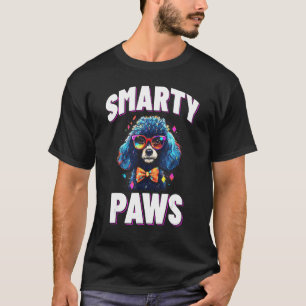 Smarty Paws Poodle Dog Wearing Glasses T-Shirt