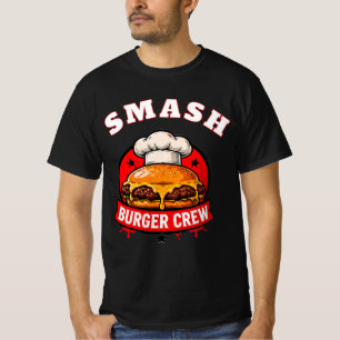 🍔 Smash Burger Crew Restaurant Grill Team Staff  T-Shirt