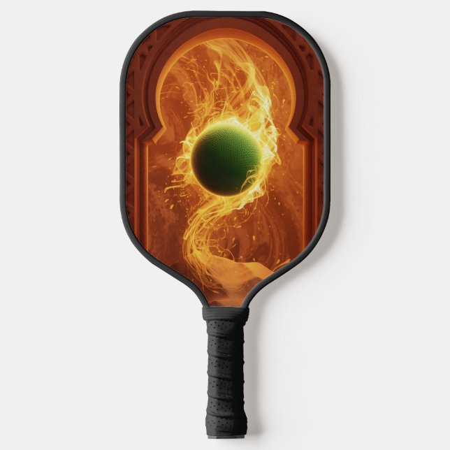 Smash in Morocco – Pickleball Energy Art Print Paddle (Front)