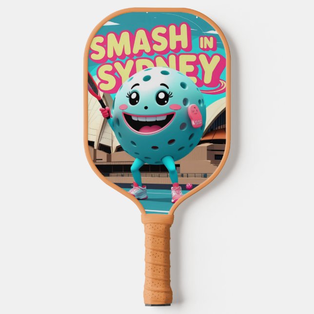 Smash in Sydney – Australia Pickleball Design  Paddle (Front)