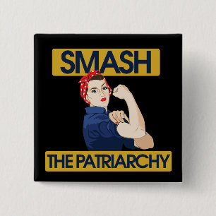 Smash the Patriarchy 2 Inch Square Button