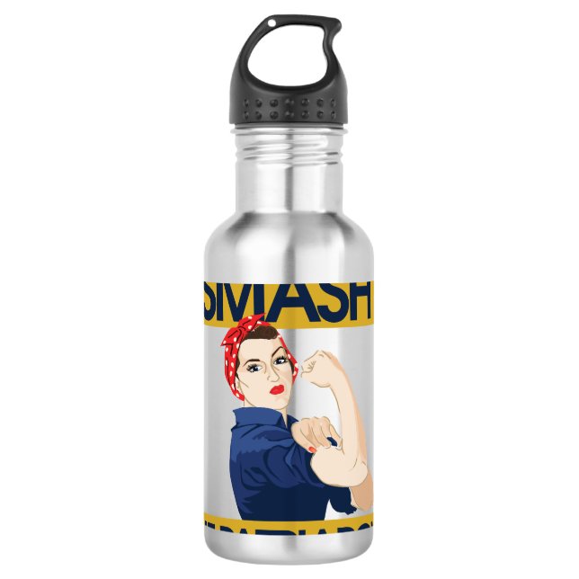 Smash the Patriarchy 710 Ml Water Bottle (Front)