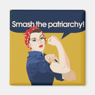 Smash the Patriarchy Feminist Saying Magnet