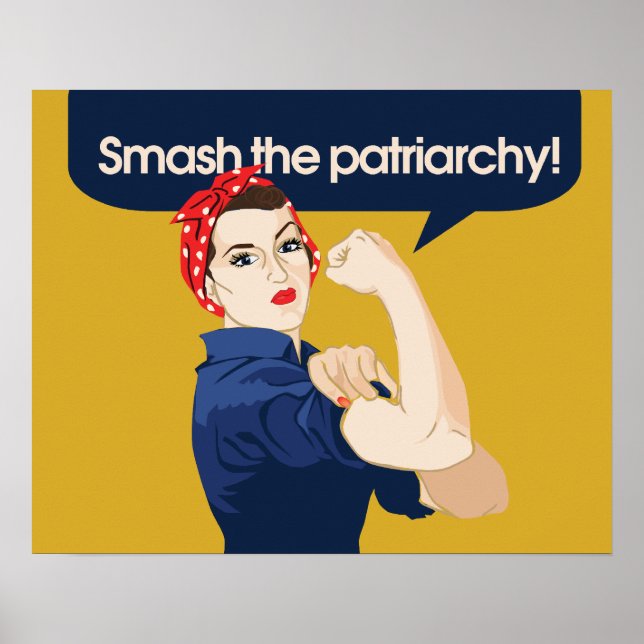 Smash the Patriarchy Feminist Saying Poster (Front)