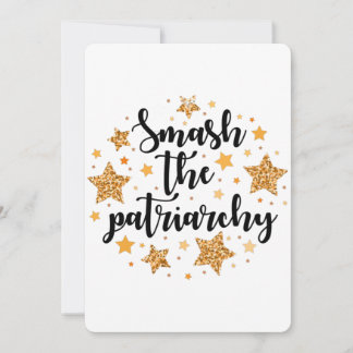 Smash The Patriarchy! Flat Greeting Card