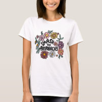 SMASH the PATRIARCHY Floral Cute Daisy Hand-Drawn