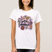 SMASH the PATRIARCHY Floral Cute Daisy Hand-Drawn
