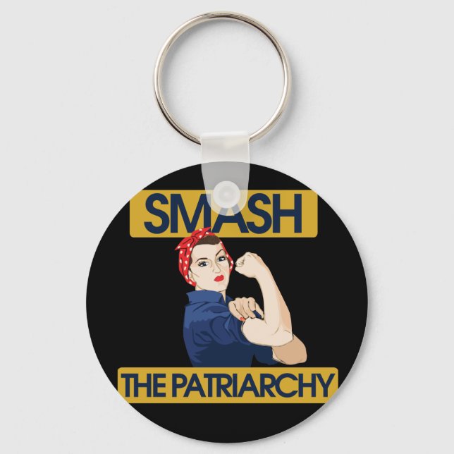Smash the Patriarchy Keychain (Front)