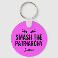 Smash the Patriarchy Personalized Pink Feminist