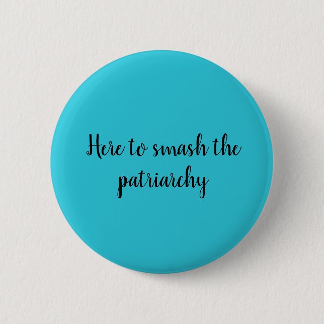 Smash the patriarchy pin (Front)