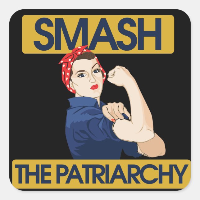 Smash the Patriarchy Square Sticker (Front)