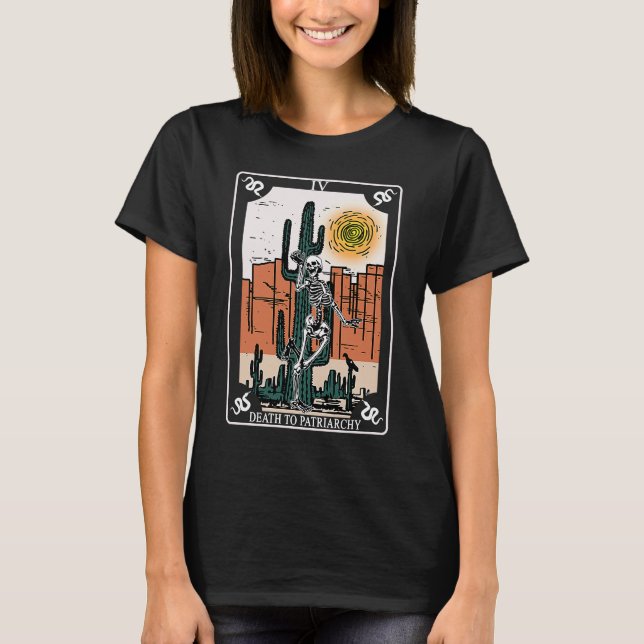 Smash The Patriarchy Tarot Card Reproductive Right T-Shirt (Front)