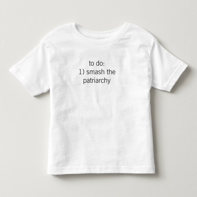 "smash the patriarchy" tee (toddler) (Front)