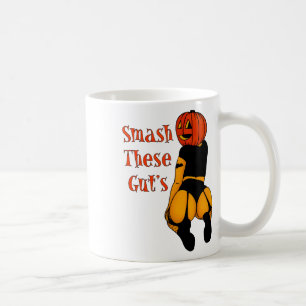 Smash These Gut's Funny Pumpkin Halloween Joke Coffee Mug