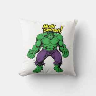 SMASH! Unstoppable Force Anger Power Design Throw Pillow
