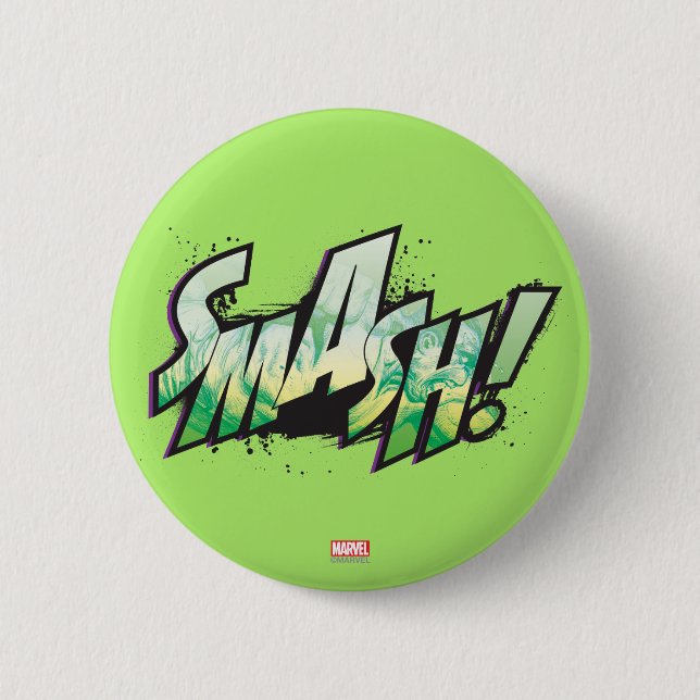 SMASH! Word Graphic 2 Inch Round Button (Front)