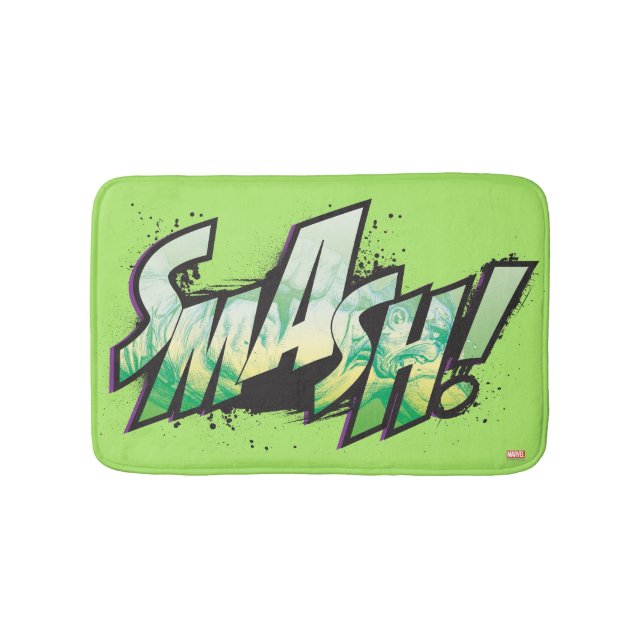 SMASH! Word Graphic Bath Mat (Front)